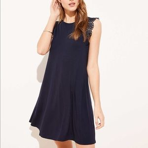 Loft lace trimmed dress